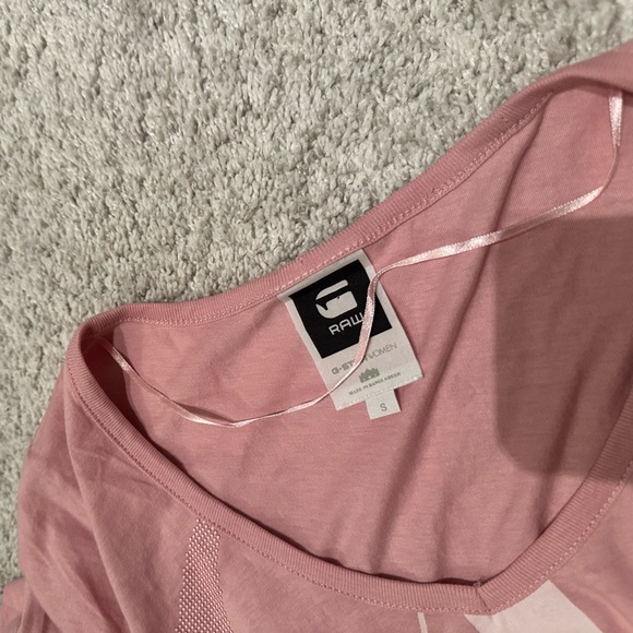 G Star Raw Women’s Pink Graphic Logo T-Shirt - Size Small - Picture 7 of 11